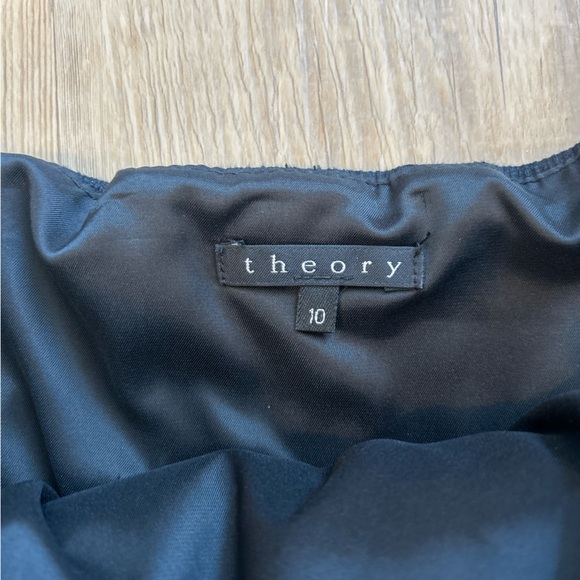 Theory Black Belted Dress 10 - Picture 4 of 4